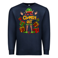 Navy im the clumsy elf Premium Sweatshirt - FaDigitalArtStudio