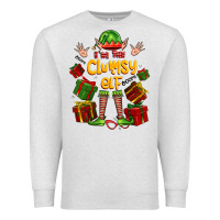 Oatmeal Heather im the clumsy elf Premium Sweatshirt - FaDigitalArtStudio