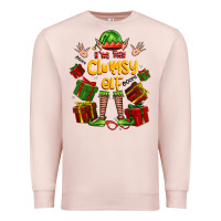 Pale Pink im the clumsy elf Premium Sweatshirt - FaDigitalArtStudio