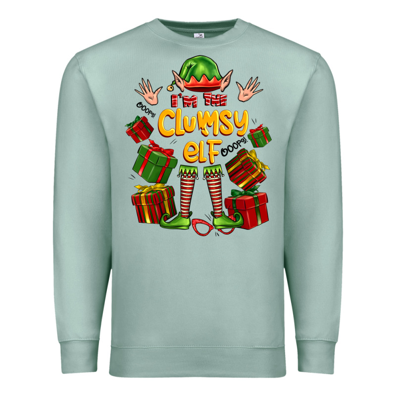 Im The Clumsy Elf Premium Sweatshirt by FaDigitalArtStudio | Teevron