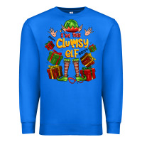 True Royal im the clumsy elf Premium Sweatshirt - FaDigitalArtStudio