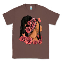 Chestnut Pink roses afro woman Classic Tee - RanaPortraitStore