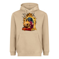 Mushroom Halloween Skull Candles and Roses Heavyweight Hoodie - texasbilliewilder