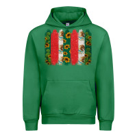Emerald mexican flag brushstroke Urban Hoodie - Jasminsmagicworld