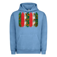 Pigment Pebble Blue mexican flag brushstroke Urban Hoodie - Jasminsmagicworld