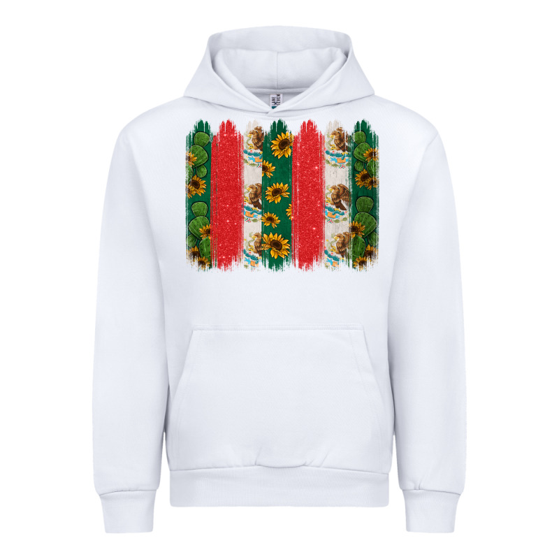 Mexican Flag Brushstroke Urban Hoodie by Jasminsmagicworld | Teevron