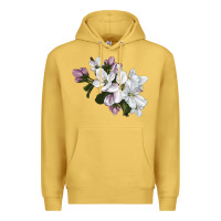 Antique Gold apple blossom Premium Hoodie - LillyAllenDesigns