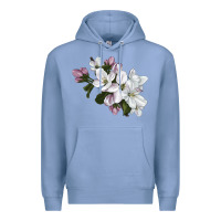 Colony Blue apple blossom Premium Hoodie - LillyAllenDesigns