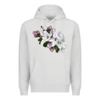 Dove Grey apple blossom Premium Hoodie - LillyAllenDesigns