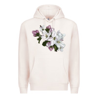 Pale Pink apple blossom Premium Hoodie - LillyAllenDesigns