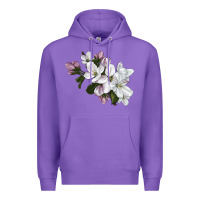 Purple apple blossom Premium Hoodie - LillyAllenDesigns