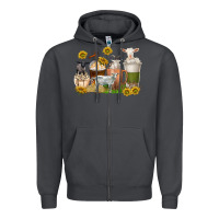 Smoke coffee cups goats Zipper Hoodie - texasbilliewilder