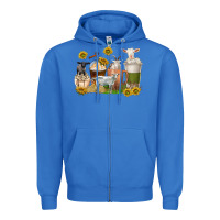 True Royal coffee cups goats Zipper Hoodie - texasbilliewilder