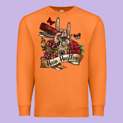 Hair Hustler 3 Premium Sweatshirt Designed By Sublimationcraftshop