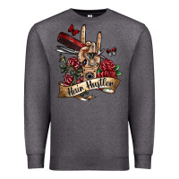 Charcoal Heather hair hustler 3 Premium Sweatshirt - SublimationCraftShop