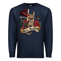 Navy hair hustler 3 Premium Sweatshirt - SublimationCraftShop
