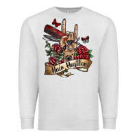 Oatmeal Heather hair hustler 3 Premium Sweatshirt - SublimationCraftShop