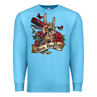 Ocean Blue hair hustler 3 Premium Sweatshirt - SublimationCraftShop