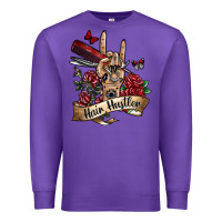 Purple hair hustler 3 Premium Sweatshirt - SublimationCraftShop