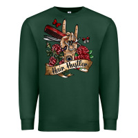 Sports Green hair hustler 3 Premium Sweatshirt - SublimationCraftShop