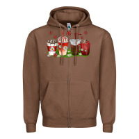 Chestnut coffee cups lady bug with daisies Zipper Hoodie - texasbilliewilder