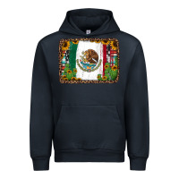 Navy mexican flag background with cactus and sunflower Urban Hoodie - Jasminsmagicworld