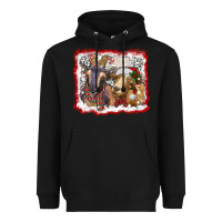Black christmas goats Heavyweight Hoodie - RanaPortraitStore