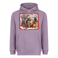 Lavender christmas goats Heavyweight Hoodie - RanaPortraitStore