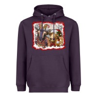 Plum christmas goats Heavyweight Hoodie - RanaPortraitStore