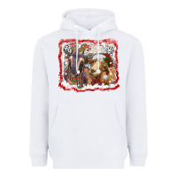 White christmas goats Heavyweight Hoodie - RanaPortraitStore