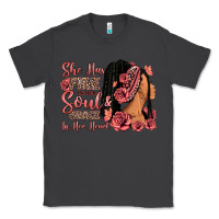 Smoke She has fire in her soul afro woman Classic Tee - RanaPortraitStore