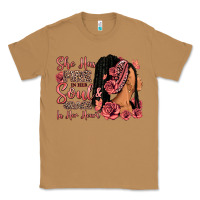 Toasted Coconut She has fire in her soul afro woman Classic Tee - RanaPortraitStore