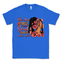 True Royal She has fire in her soul afro woman Classic Tee - RanaPortraitStore
