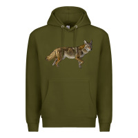 Army Green coyote Premium Hoodie - LillyAllenDesigns