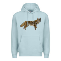 Blue Mist coyote Premium Hoodie - LillyAllenDesigns