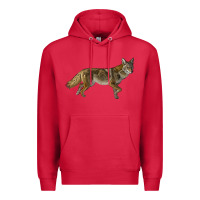 Cardinal coyote Premium Hoodie - LillyAllenDesigns