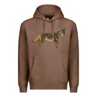 Chestnut coyote Premium Hoodie - LillyAllenDesigns