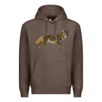 Coffee coyote Premium Hoodie - LillyAllenDesigns