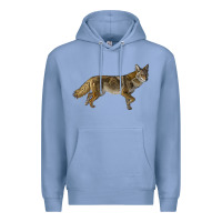 Colony Blue coyote Premium Hoodie - LillyAllenDesigns