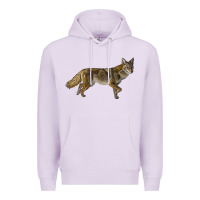 Lilac coyote Premium Hoodie - LillyAllenDesigns
