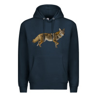Navy coyote Premium Hoodie - LillyAllenDesigns