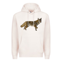Pale Pink coyote Premium Hoodie - LillyAllenDesigns