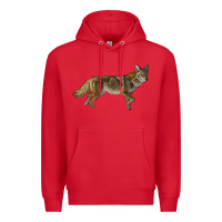 Red coyote Premium Hoodie - LillyAllenDesigns