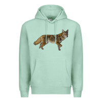 Seafoam coyote Premium Hoodie - LillyAllenDesigns