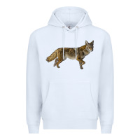 White coyote Premium Hoodie - LillyAllenDesigns