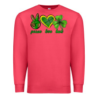 Cardinal peace love luck st. patricks day nePeace love luck Premium Sweatshirt - Neo Western