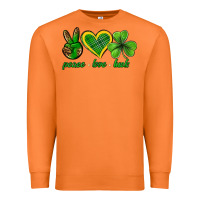Carrot peace love luck st. patricks day nePeace love luck Premium Sweatshirt - Neo Western