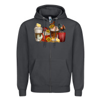 Smoke coffee cups rooster Zipper Hoodie - texasbilliewilder