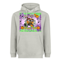 Moon Dust Halloween School Bus Heavyweight Hoodie - texasbilliewilder