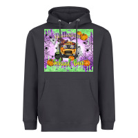 Smoke Halloween School Bus Heavyweight Hoodie - texasbilliewilder